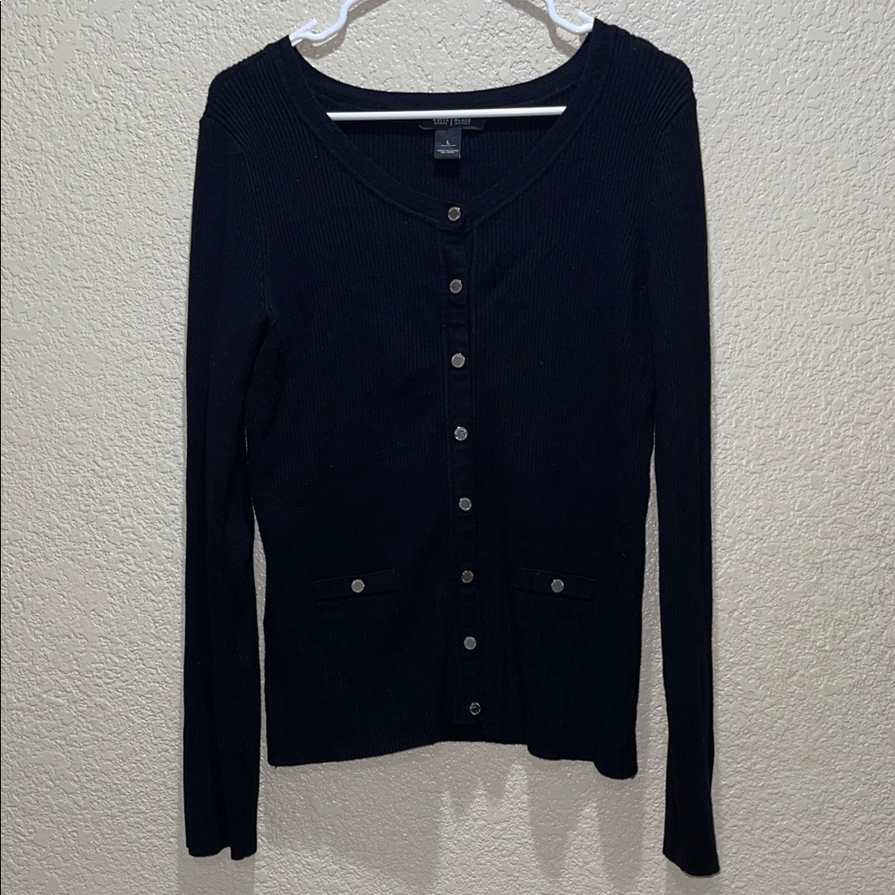 White House Black Market Dark Knit Sweater